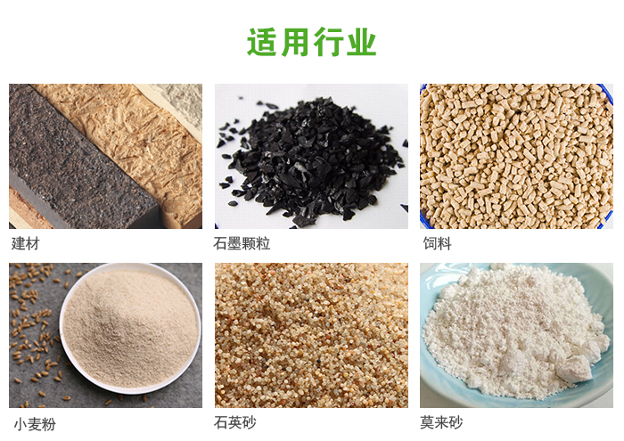 高頻振動篩主要用于化工，建材，石墨顆粒，飼料，小麥粉，石英砂，豆?jié){，果汁等各種物料的干法、濕法篩分、分級、脫水，過濾。